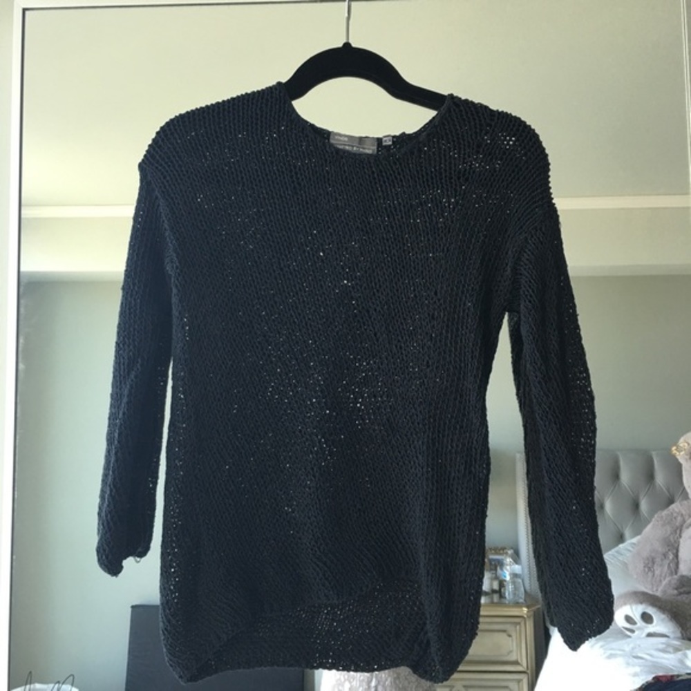 Vince navy knitted sweater